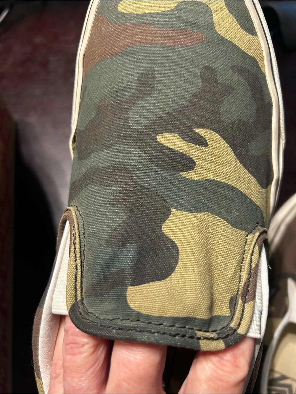 Men’s Vans Classic Slip-Ons in Camouflage